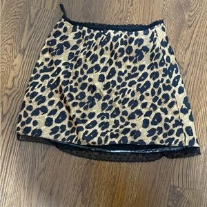 Leopard Print Women's Skirt